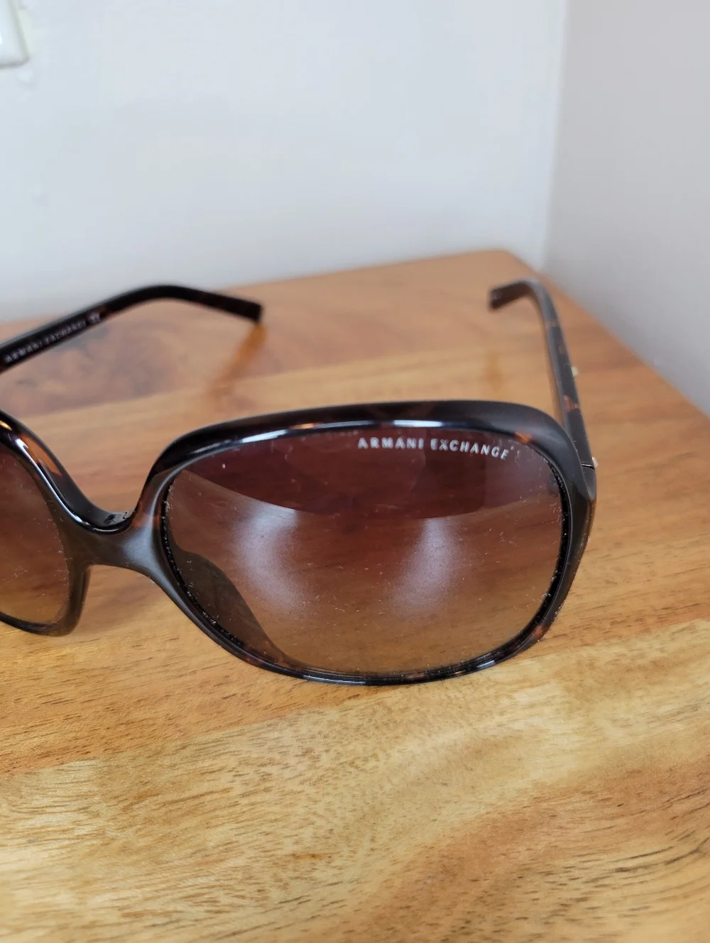 Armani Exchange AX208/S V08 Oversized Brown Tortoise Shell Sunglasses 60-17 130